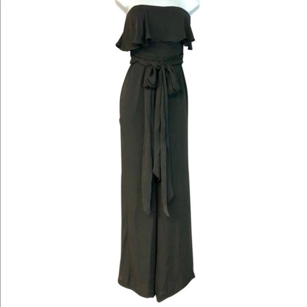 Halston heritage silk jumpsuit